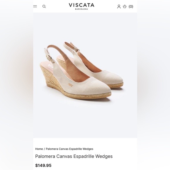 VISCATA Palomera Canvas Espadrille Wedges - Picture 8 of 8